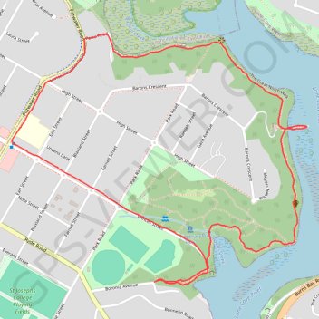 Trace GPS Hunters Hill - Boronia Park - Lane Cove River, itinéraire, parcours