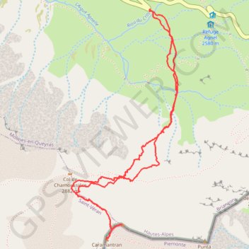 Trace GPS Pic Caramantran (Pelvo), itinéraire, parcours