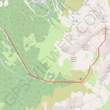 Trace GPS Cime de la Jasse, itinéraire, parcours