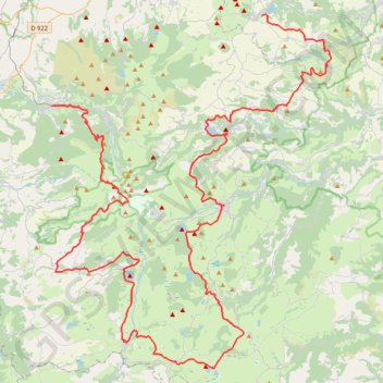 Trace GPS Au Sud des lacs d’Auvergne — R.ARA003, itinéraire, parcours