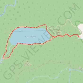 Trace GPS 🚶 Trace ,boucle du Grand-Etang, itinéraire, parcours