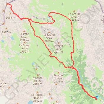 Trace GPS Ascension du Mont Thabor, itinéraire, parcours