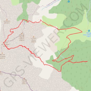 Trace GPS Tour de l'Obiou (Dévoluy), itinéraire, parcours
