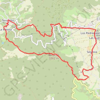 Trace GPS Callejón de Teno and Baracán Summit, itinéraire, parcours