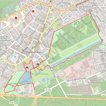 Trace GPS Rando au "château", itinéraire, parcours