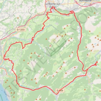 Trace GPS Dag 1: Villaz, Ollières, Fleuries, itinéraire, parcours