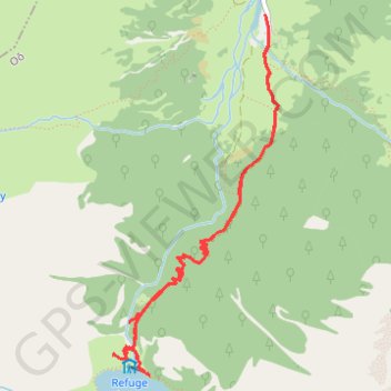 Trace GPS Vers le lac d'Oô, itinéraire, parcours