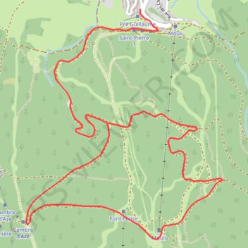 Trace GPS Haut Confluent - Pla du Cambra d'Ase, itinéraire, parcours