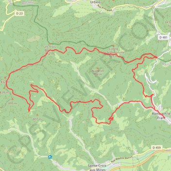 Trace GPS Val d'Argent - Tour de la Hingrie, itinéraire, parcours