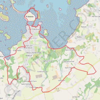 Trace GPS Penvénan - Buguelés, itinéraire, parcours