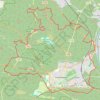 Trace GPS Sortie VTT en solo dans la forêt de Fontainebleau, itinéraire, parcours