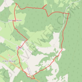 Trace GPS Boucle depuis Saint-Igny, itinéraire, parcours