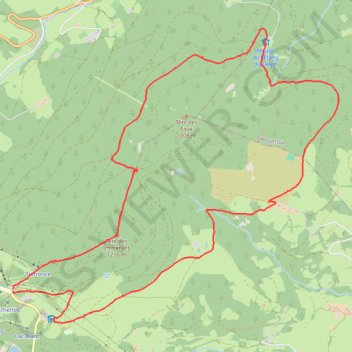Trace GPS Orbey - Col du Calvaire, itinéraire, parcours