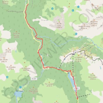 Trace GPS GR 108 & variante 108 A de Pont de Camps à Miegebat - Entretien balisage, itinéraire, parcours
