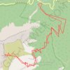 Trace GPS Granier par le pas de la Porte (Chartreuse), itinéraire, parcours