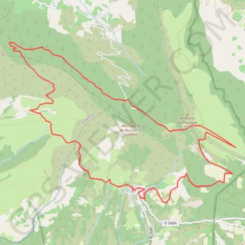 Trace GPS Baro montagne Buisseron, itinéraire, parcours
