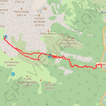 Trace GPS Cabane Du Plan d'Hasabas, itinéraire, parcours