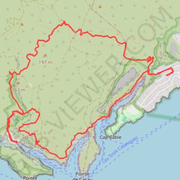 Trace GPS Calanques de Port Miou, Port Pin, et d'En Vau, itinéraire, parcours