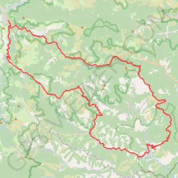 Trace GPS Le col de Jalcreste et la Vallée Française, itinéraire, parcours