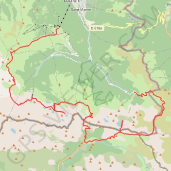 Trace GPS Bivouac - Luchon, itinéraire, parcours