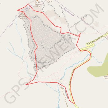 Trace GPS Jallouvre par l'arrete des bouquetins, itinéraire, parcours