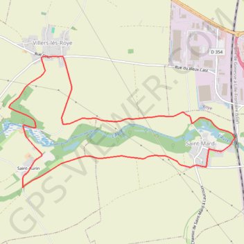 Trace GPS 10_Km_Saint_Mard_-_Villers, itinéraire, parcours