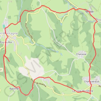 Trace GPS Le Puy du Roc, itinéraire, parcours