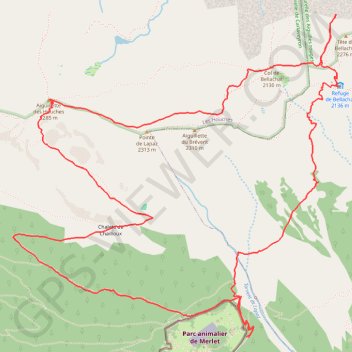 Trace GPS Bellachat et aiguillette des Houches, itinéraire, parcours