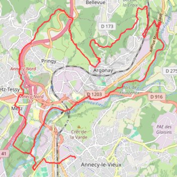 Trace GPS Fier au Vierant, itinéraire, parcours