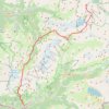 Trace GPS GR55 Randonnée de Tignes à Modane (Savoie), itinéraire, parcours