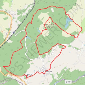 Trace GPS Chemins du Cœur des Vosges - Les Maisons Brûlées, itinéraire, parcours