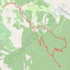 Trace GPS Le Trou du Loup depuis Régusse, itinéraire, parcours