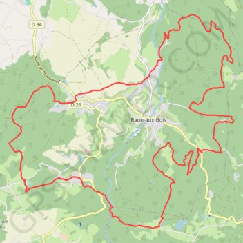Trace GPS Chemins du Cœur des Vosges - Julien Absalon, itinéraire, parcours