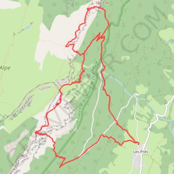 Trace GPS Pas de la Rousse et Rochers des Belles Ombres (Chartreuse), itinéraire, parcours