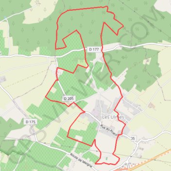 Trace GPS les_ulmes___vignes_et_bois, itinéraire, parcours