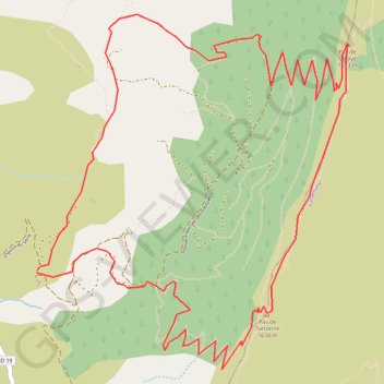 Trace GPS Barre des Dourbes depuis la Maison Forestière, itinéraire, parcours