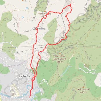 Trace GPS Circuit de Pagnol - La Treille - Marseille, itinéraire, parcours