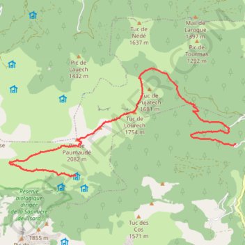 Trace GPS Cabane de Traumas - Freychendech, itinéraire, parcours