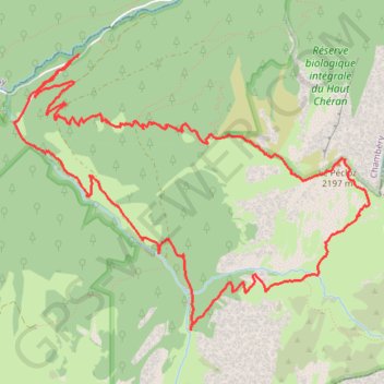 Trace GPS Mont Pécloz en traversée (Bauges), itinéraire, parcours