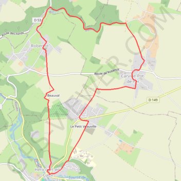 Trace GPS Sur les pas de Jehan le Povremoyne - Héricourt-en-Caux, itinéraire, parcours
