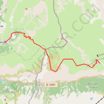 Trace GPS Tour des Écrins, de Besse au Chazelet, itinéraire, parcours