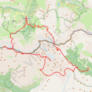 Trace GPS Tour et ascension Mont Perdu 4,5 jours, itinéraire, parcours