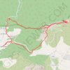 Trace GPS Mont Caume depuis le Broussan, itinéraire, parcours