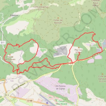 Trace GPS Châteaurenard, itinéraire, parcours