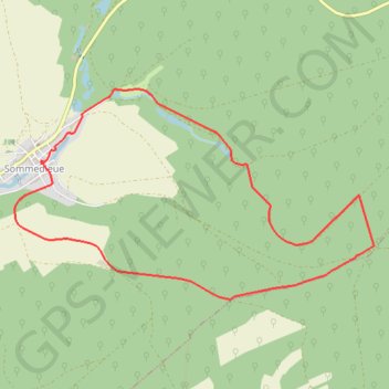 Trace GPS Fontaine du Curé - Sommedieue, itinéraire, parcours