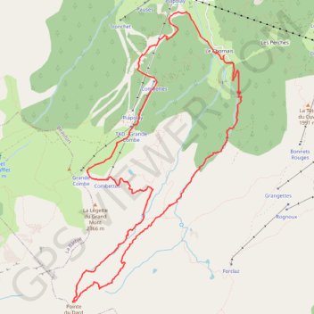 Trace GPS Pic du Dard, itinéraire, parcours