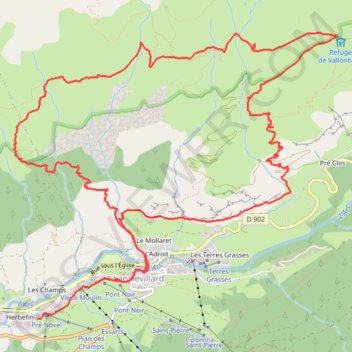 Trace GPS Val cenis la vanoise, itinéraire, parcours