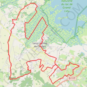Trace GPS Saint Lumine de Coutais, itinéraire, parcours