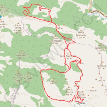 Trace GPS Ruta 2 Mallos de Aguero, itinéraire, parcours