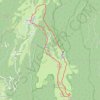 Trace GPS Menthières - Crêt d'eau, itinéraire, parcours